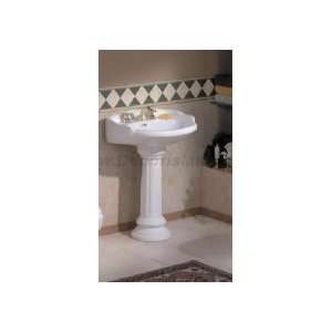  Cheviot Victorian Pedestal Sink 1002W 8 White