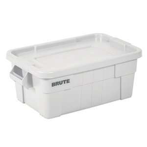  White Rubbermaid 9S30 Brute 14 Gallon NSF Tote with Lid 