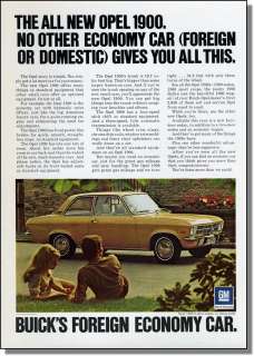 1971 Buick Opel 1900 Foreign Economy Car Photo Ad  