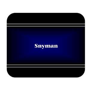  Personalized Name Gift   Snyman Mouse Pad 