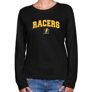 Murray State Racers Ladies Black Logo Arch Long Sleeve Classic Fit T 