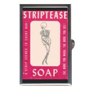  Striptease Retro Soap Skeleton Coin, Mint or Pill Box 