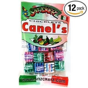 Snackerz Canels Gum, 1.75 Ounce Packages (Pack of 12)  
