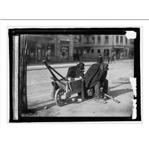  Historic Print (L) Germany. Street sweepers taking 