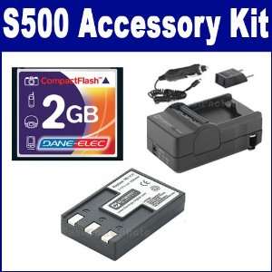  Canon Powershot S500 Digital Camera Accessory Kit includes 