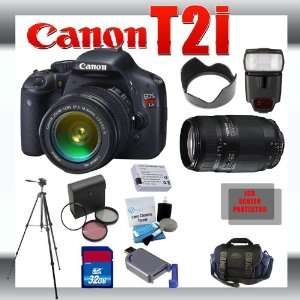 Canon EOS Rebel T2i 18 MP Digital SLR Camera with Canon 18 55mm and 