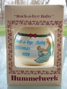   Hummelwerk Christmas Ornament Rock A Bye Baby 1979 Charlot Byi  