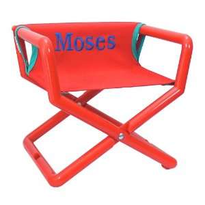  Hoohobbers Red Canvas Junior Director Chair/Booster Seat 