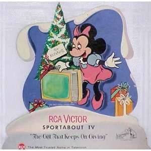  1960s RCA Victor Disney Character Standing Display Minnie 