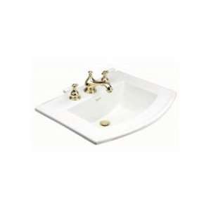 Mansfield Self Rimming Lavatory W/ 4 Faucet Center 268 4BISC Biscuit