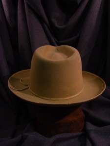 Vintage STETSON Western Fedora Hat Royal Deluxe Sand Color Size 7   7 