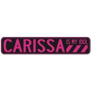   CARISSA IS MY IDOL  STREET SIGN