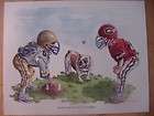 Georgia Bulldogs D Ga Tech Print 2B Matted Dave Helwig  