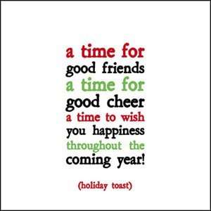  Time for Good Friends Holiday Card 10 Pk Sports 