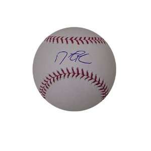  Dustin Pedroia Signed Ball   NOT