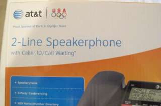 AT&T Model 993 2 Line Corded Speakerphone, New in the box 650530015960 