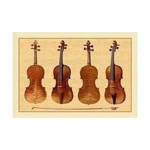  Violins 12x18 Giclee on canvas