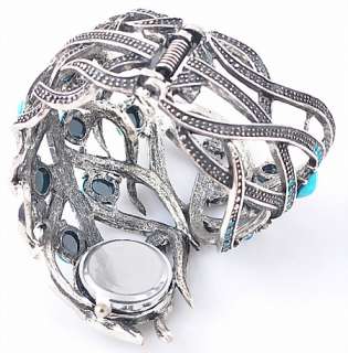 Wholesale 6Pcs rhinestone Crystal Cuff Watch bracelets Bangles A5 