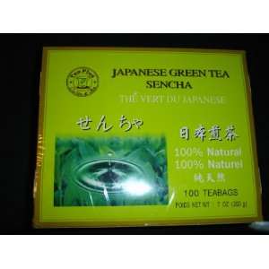 Japanese Green Tea Sencha 100 Tea Bags  Grocery & Gourmet 