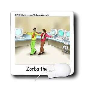   Funny Computer Cartoons   ZORBA THE GEEK   Mouse Pads Electronics