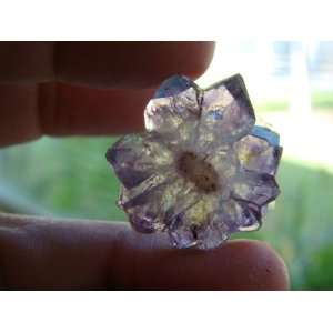  S8017 Amethyst Stalactite Slice Flower Marvelous 