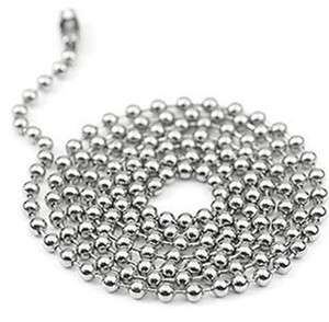 Men Stainless Steel Bead Chain Necklace316L Solid NC030  