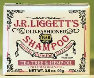 LIGGETTS Bar Shampoo Tea Tree & Hemp Oil Formula