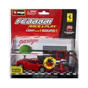  Play Light & Sound Ferrari 458 Italia Die Cast Vehicle Toys & Games