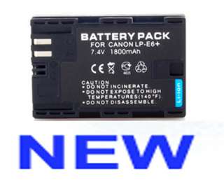NEW LP E6 LPE6 BATTERY Pack FOR Canon EOS 5D Mark II 7D  