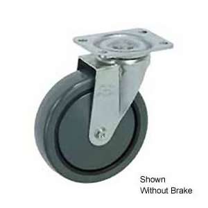 Faultless Swivel Plate Caster 4 Polyurethane Wheel With Brake  
