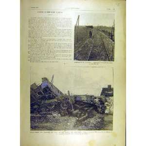  1893 Railway Accident Castres French Print Train