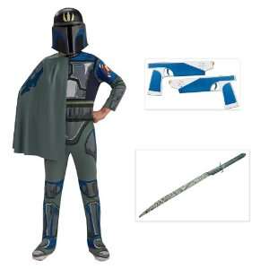  Star Wars Clone Wars Pre Vizsla Trooper Child Costume with Gun 