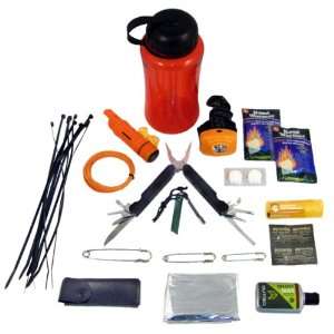  Outdoor Camping & Hiking Survival Bottle Emergency Kit   Headlamp 
