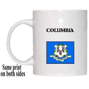  US State Flag   COLUMBIA, Connecticut (CT) Mug 