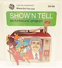 show n tell 1972 captain kangaroo picturesound program sealed ge