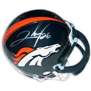  Clinton Portis Denver Broncos Autographed Mini Helmet 