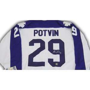  Felix Potvin Autographed Hockey Jersey (Toronto Maple 