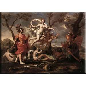   Aeneas 16x11 Streched Canvas Art by Poussin, Nicolas