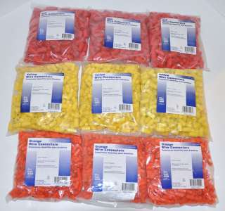  3000 Wire Connectors Nuts Red Yellow Orange New in Packs Square Spring