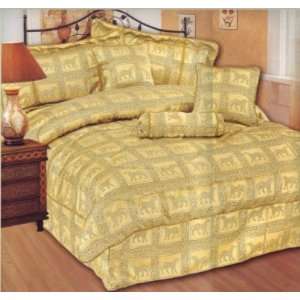   Tiger Print Bed in a Bag Comforter Bedding Set