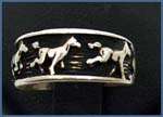 Sterling Silver Horse Ring, New  
