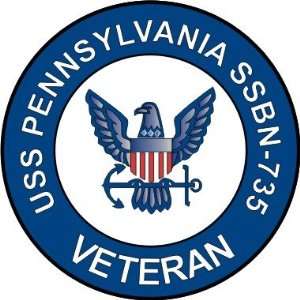  US Navy USS Pennsylvania SSBN 735 Ship Veteran Decal 