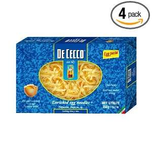 De Cecco Egg Enriched Fettuccine, 8.8 Ounce Boxes (Pack of 4)  