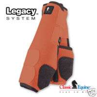 Classic Equine Legacy Splint Boots Orange Medium Hind  