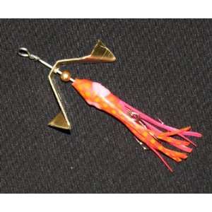 oz. Pink/Orange Squidy Inline Spinner Bait  Sports 
