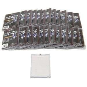  25 BCW Brand 1 Screw Down Trading Card Holder / Box  Thick 