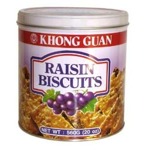 Khong Guan Raisin BiscuitsTin, 20 Ounce  Grocery & Gourmet 