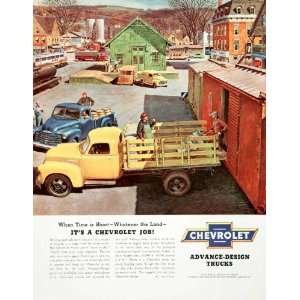  1950 Ad Chevrolet Trucks General Motors Detroit Michigan 