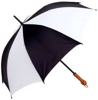 60 Golf Umbrella Large Black/White Sports Umbrellas Wholesale Lot 