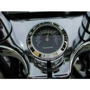   Nut Cover Thermometer for Harley Davidson Springers (White Clock Face